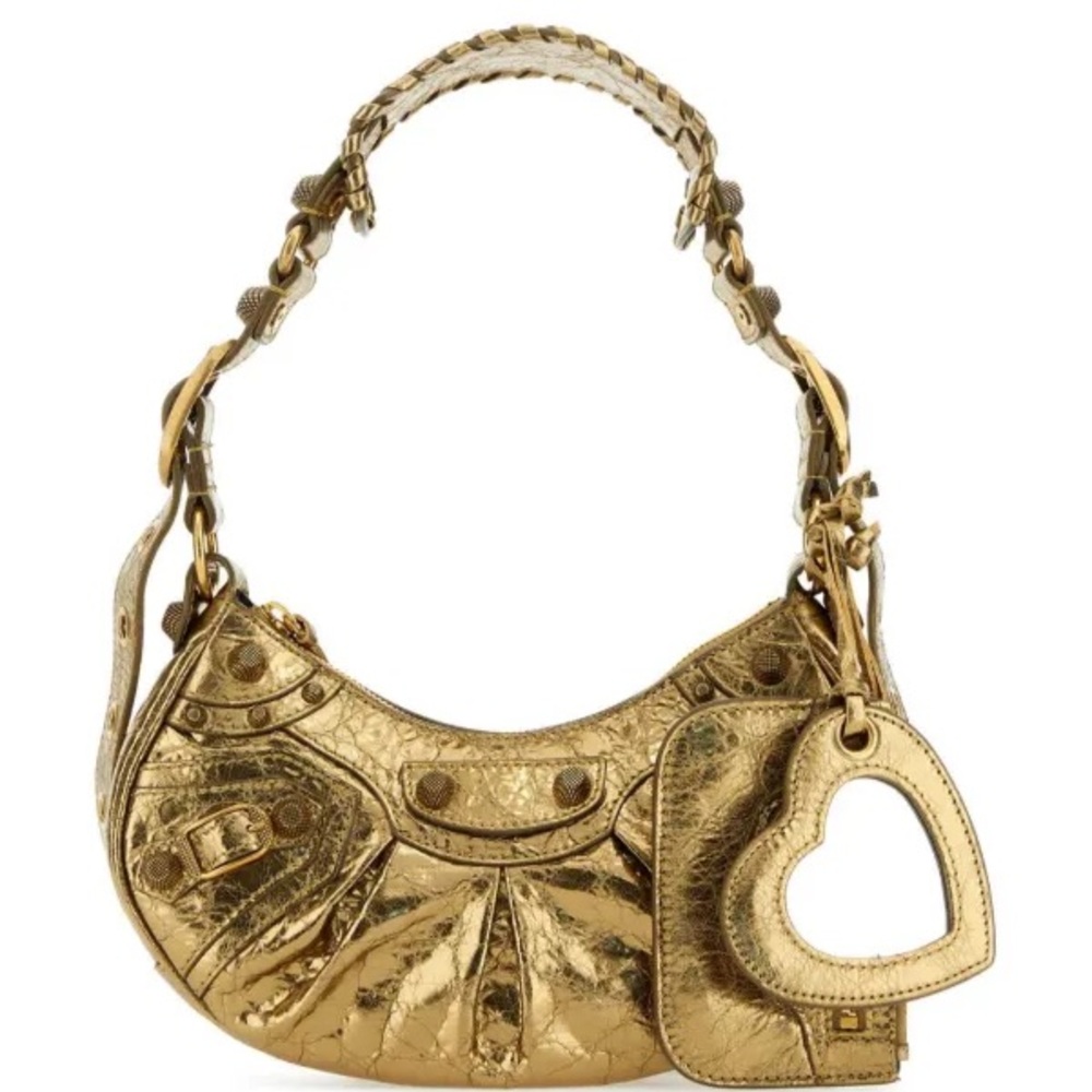 Balenciaga Le Cagole Gold Shoulder Bag